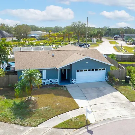Beach Villa Private Pool Fire Pit 6Mi To Beach Pinellas Park Exterior photo