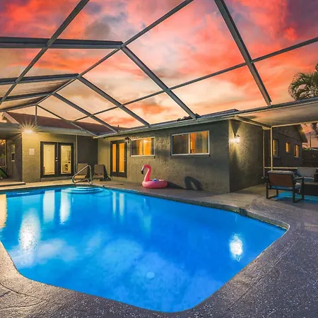 Beach Villa Private Pool Fire Pit 6Mi To Beach Pinellas Park Exterior photo